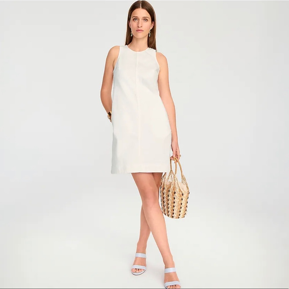 J. Crew White Denim Dress with Pockets